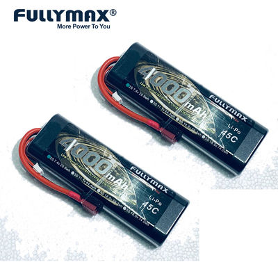 7,4 Runden-schwerer Fall V Lipo Batterie-4000mah 2S1P 45C mit Dekanen Plug