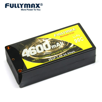 Fullymax 2s 7.4v Lipo Batteriezelle 90C 4600mAh mit Single 5mm Bananenbuchse Lipo Fullymax