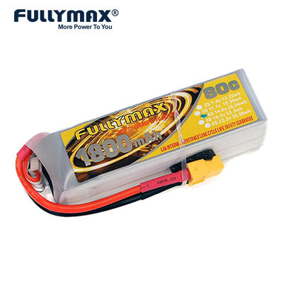 Batterien 14.8v 4s 1800mah Lipo für leichten Stecker Rc-Flugzeug-80c Xt60