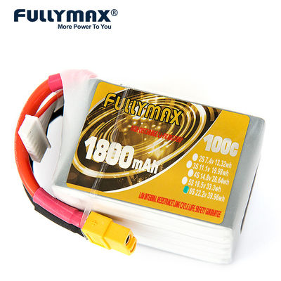 Batterie Jst-Xhrc$li-polymer-Batterie 4s Lipo Batterie-Xt60 1800mah 14.8v 100c Fpv Lipo