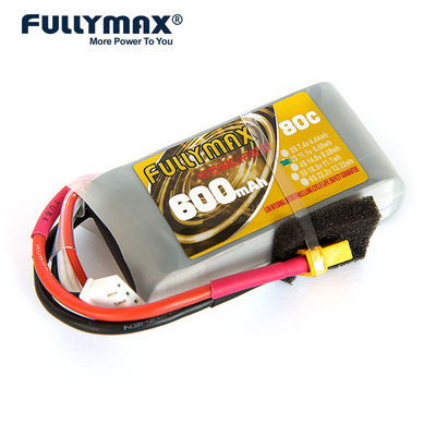 11.1V 3s 600mah Lipo des Batterie-80C Rc Brummen Boots-Batterie-Auto-FPV wieder aufladbar