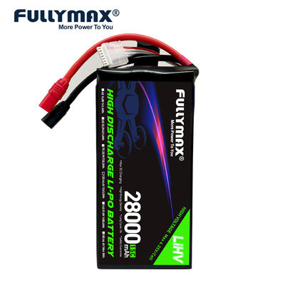 28000mAh Lipo 12s Akku für Drohne 44,4V 15C LiHV Chemieindustrie AS150 XT150 Stecker