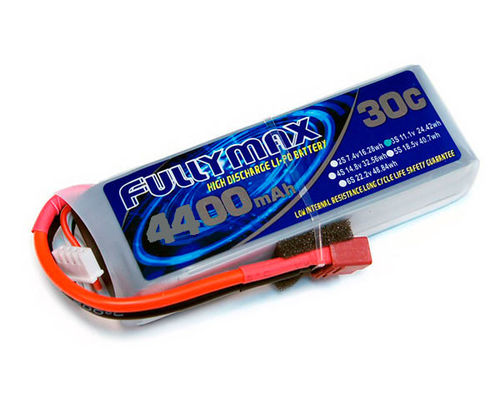 Batterie-Satz 30C 4400mAh 3S 11.1V FFULLYMAX LiPo mit t-Stecker für RC-Autos, RC-Flugzeuge, RC-Hubschrauber, F3A-Wettbewerb