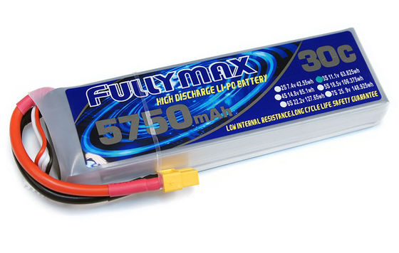 Batterie-Satz 30C 5750mAh 3S 11.1V FULLYMAX LiPo mit Verbindungsstück XT60 für Hubschrauber der Flugzeuge RC RC-Autos RC