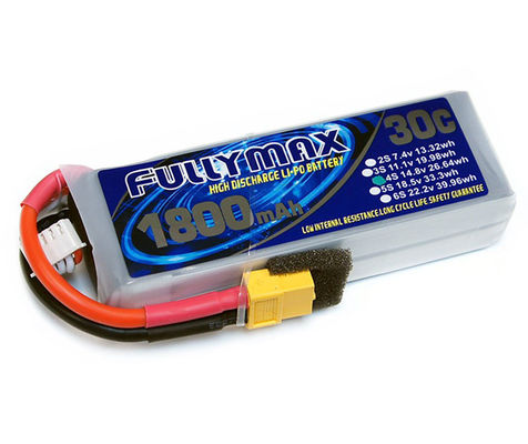 Batterie-Satz 30C 1800mAh 4S 14.8V FULLYMAX LiPo mit Stecker XT60 für Flugzeuge RC Heli RC-Autos RC